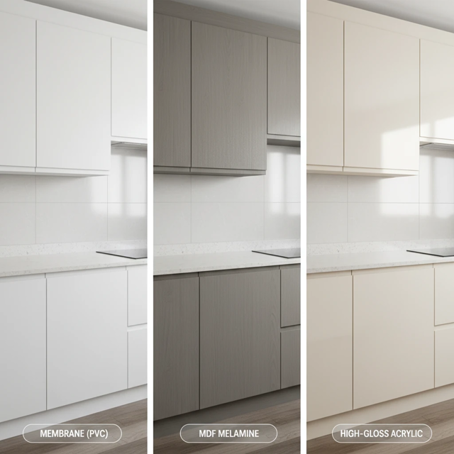 تفاوت کابینت ممبران، امدیاف و هایگلاس؛ کدام را انتخاب کنیم؟